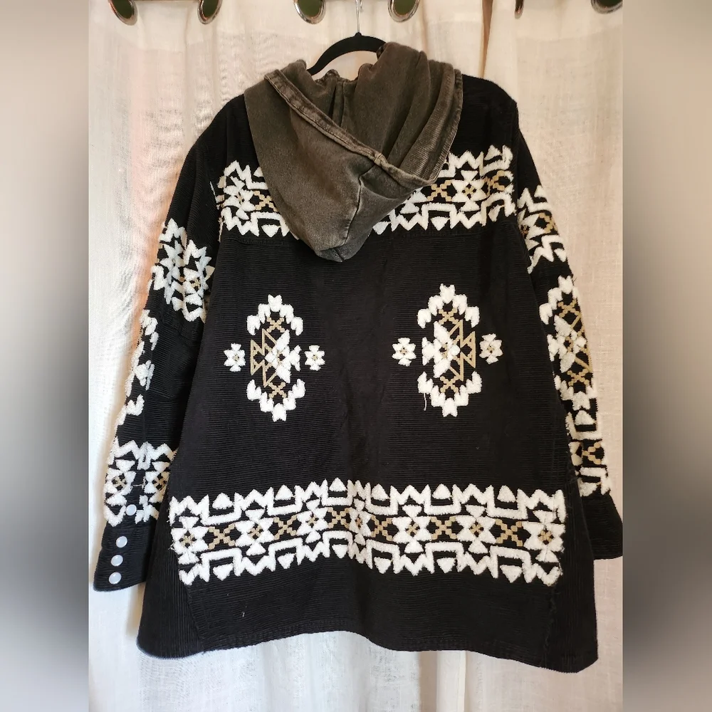 We The Free Cozy Up Patterned Button Up - Picture 6 of 12